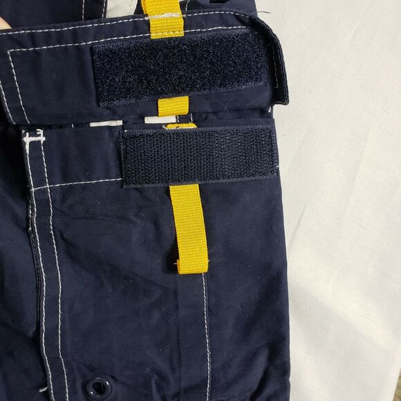 Tropical Escape Boys Size 4 Swim Trunks Shorts 2 Side Pockets Blue/White Elastic - Picture 3 of 12